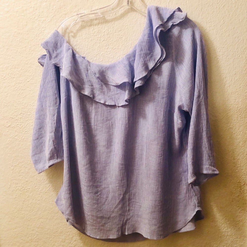 CITY CHIC Trendy Ruffled One-Shoulder 16